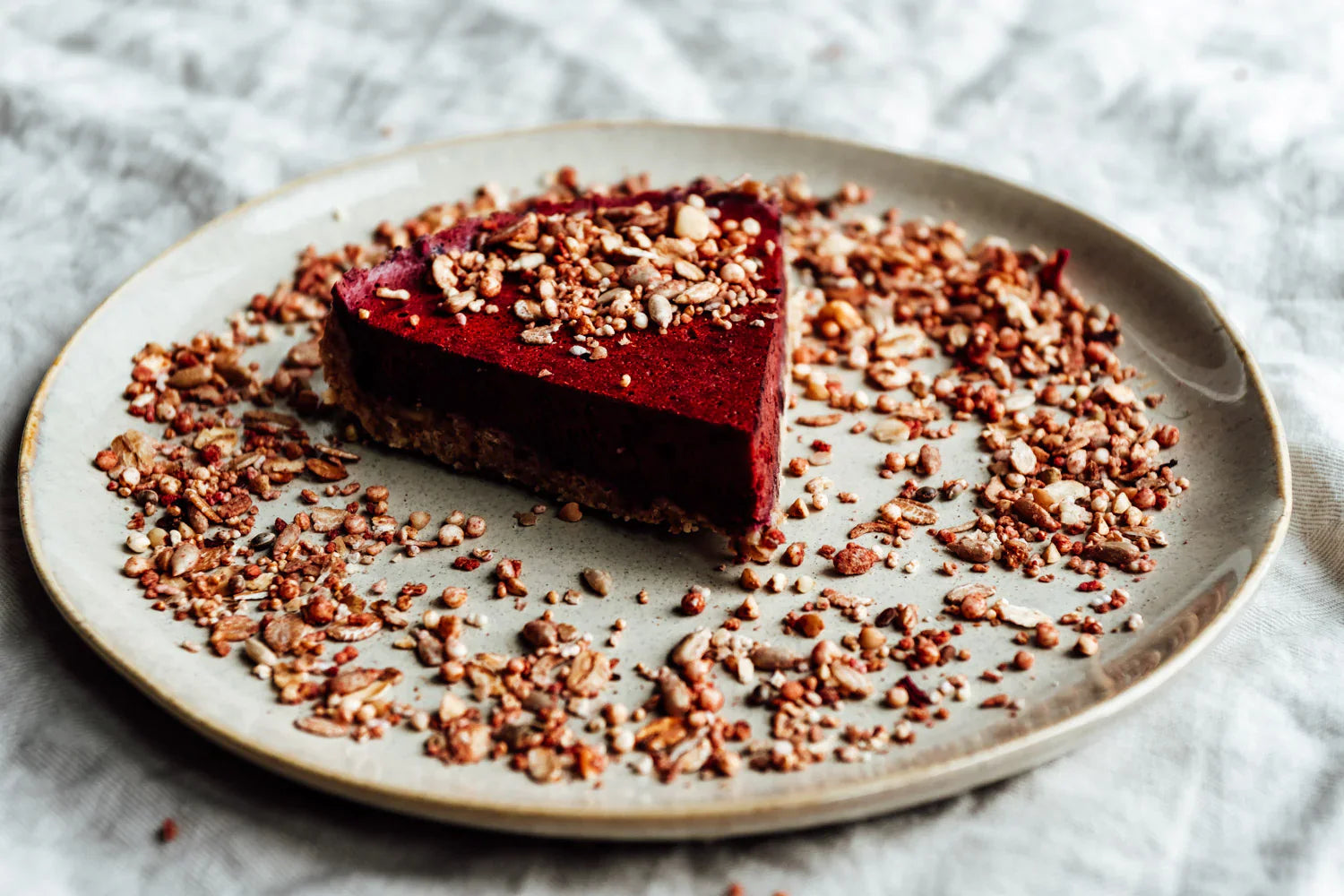 Brombeertarte mit Rosentanz