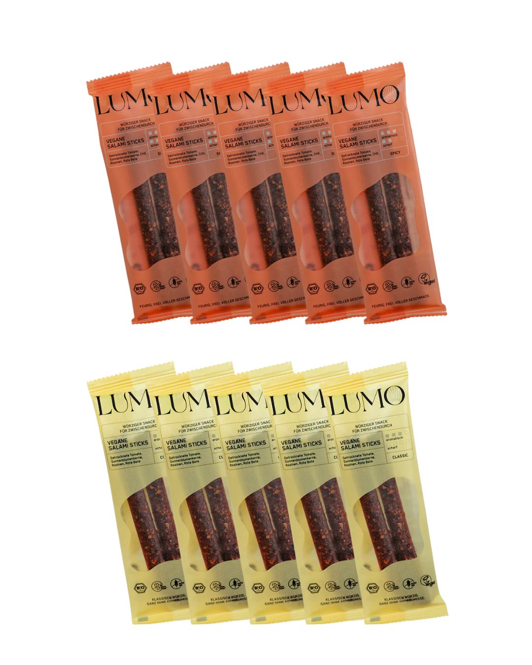 BIO Tomaten Sticks Classic & Spicy, 10er Bundle