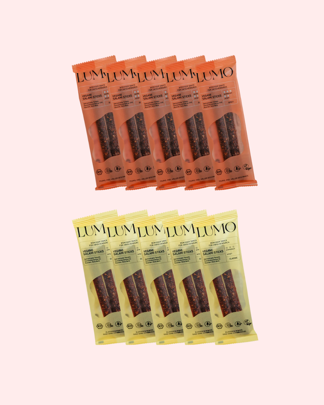 BIO Tomaten Sticks Classic & Spicy, 10er Bundle