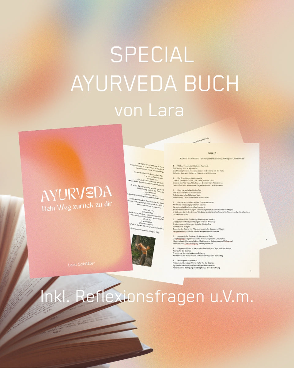 Ayurveda Buch - Dein Weg zurück zu Dir (inkl. Dosha-Test)