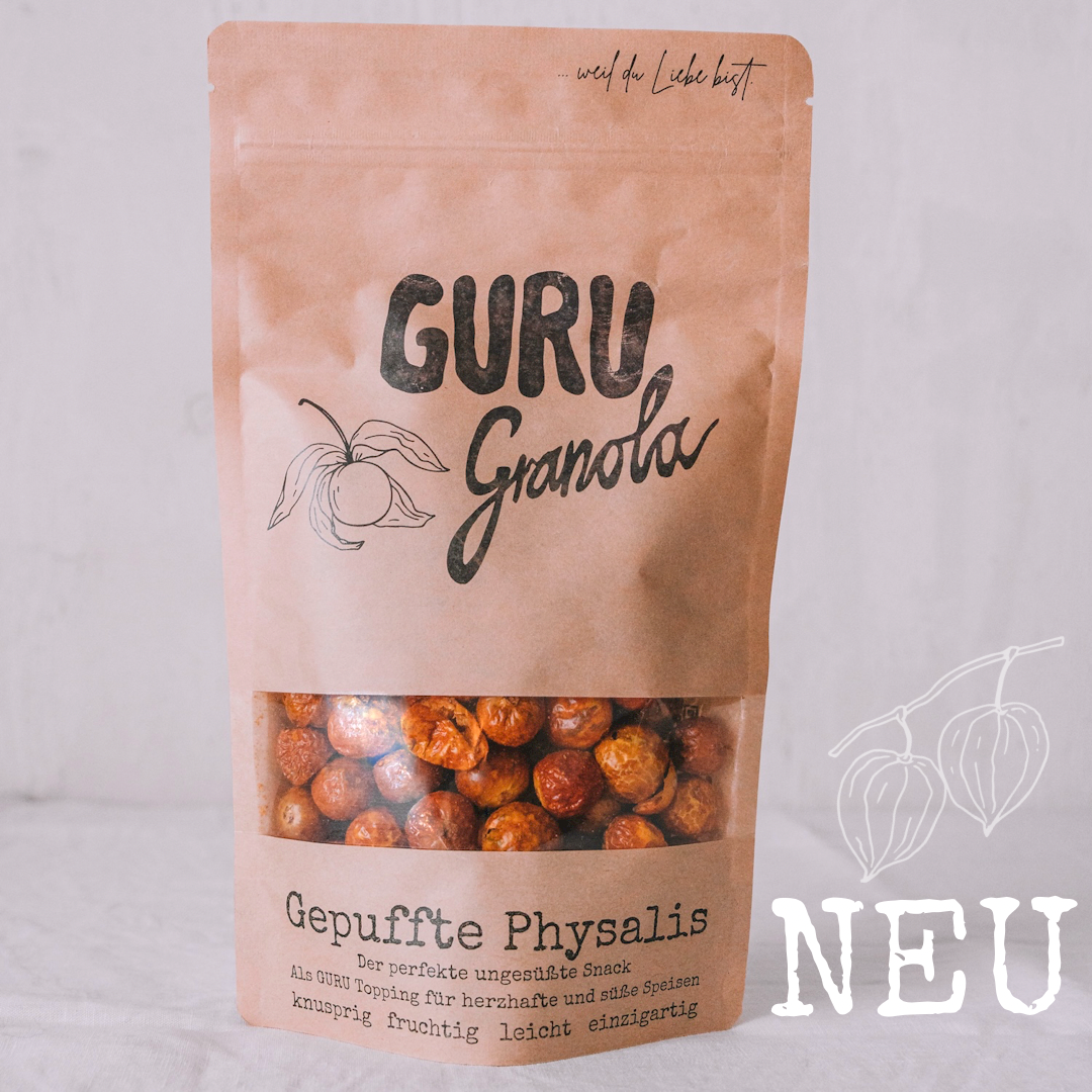 Gepuffte Physalis - knusprig erfrischender Snack - 100g
